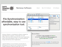 Tablet Screenshot of nemesys-soft.com